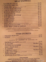 Henry Wahners Lounge menu