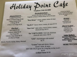 Holiday Point Cafe menu