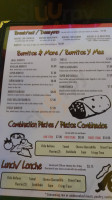 Taqueria 3 Hermanos menu