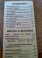 The Lincoln County Grill menu