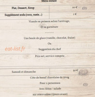 La Table De Mélou menu