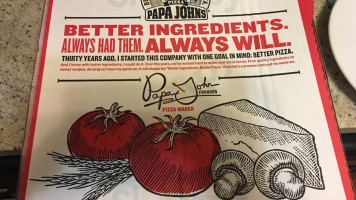 Papa John's menu