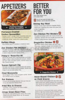 Tgi Fridays menu