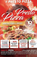 Presto Pizza menu