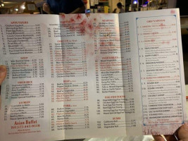 Asian Buffet menu