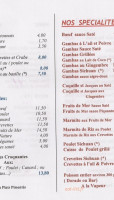 Le Viêt Nam menu