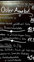 Restaurant Helena menu