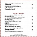 The Creative Kitchen menu