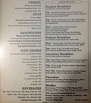 The Breakfast Story menu