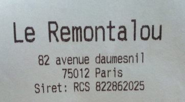 Le Remontalou food