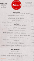 Le Favori menu