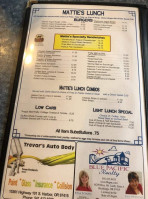 Mattie's Pancake House menu