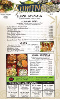 Sumin's Restaurant Sushi Bar menu