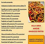 Trattoria Pinocchio menu