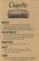 Chipotle Mexican Grill menu