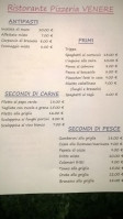 Venere menu