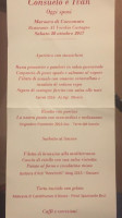 Vecchio Castagno menu