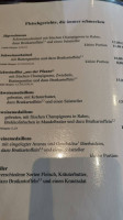 Kachelstübchen menu