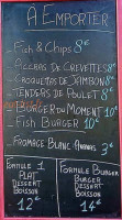 Le Bidule menu