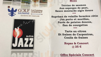 Les Fontaines Du Gerfaut menu