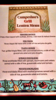 El Campesino Mexicano menu