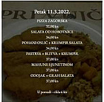 Pri Vujci menu