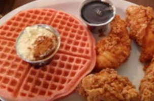 Frank's Famous Chicken Waffles food