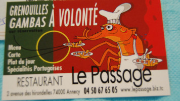 Le Passage food