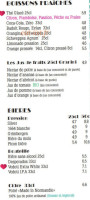 Le Café Saint-médard menu