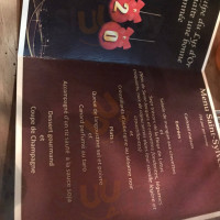 Le Lys d'Or menu