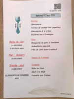 La Taverne De L' Ecluse menu