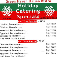 Greenhaven Restaurant & Pizza . menu