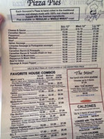 Giovanni's Mountain Pizza menu