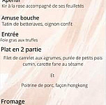 Au Pre De Meyssiez menu