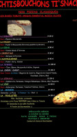 Chtisbouchons Ti' Snack menu