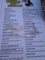 Yella Beak Saloon menu