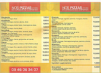 Allo Pizza menu