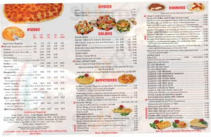 Steve's Pizza menu