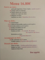 Le Mandarin de Chine menu