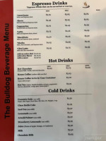 The Bulldog Diner menu