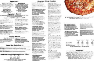 Sahara Pizza menu