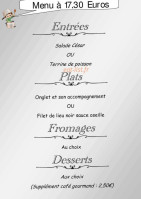 Aux Bambins Gourmands menu