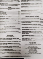 Route 220 Diner menu