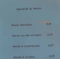 Bistrot De La Torche menu