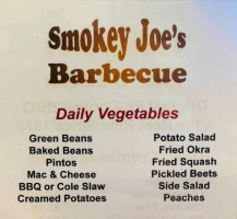 Smokey Joe's Barbecue menu