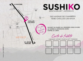 Sushiko menu