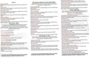 Brown's Country Kitchen menu