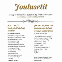 Ravintola Oelvin menu