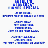 Bubbles menu