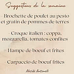 L’abside Antonelli menu